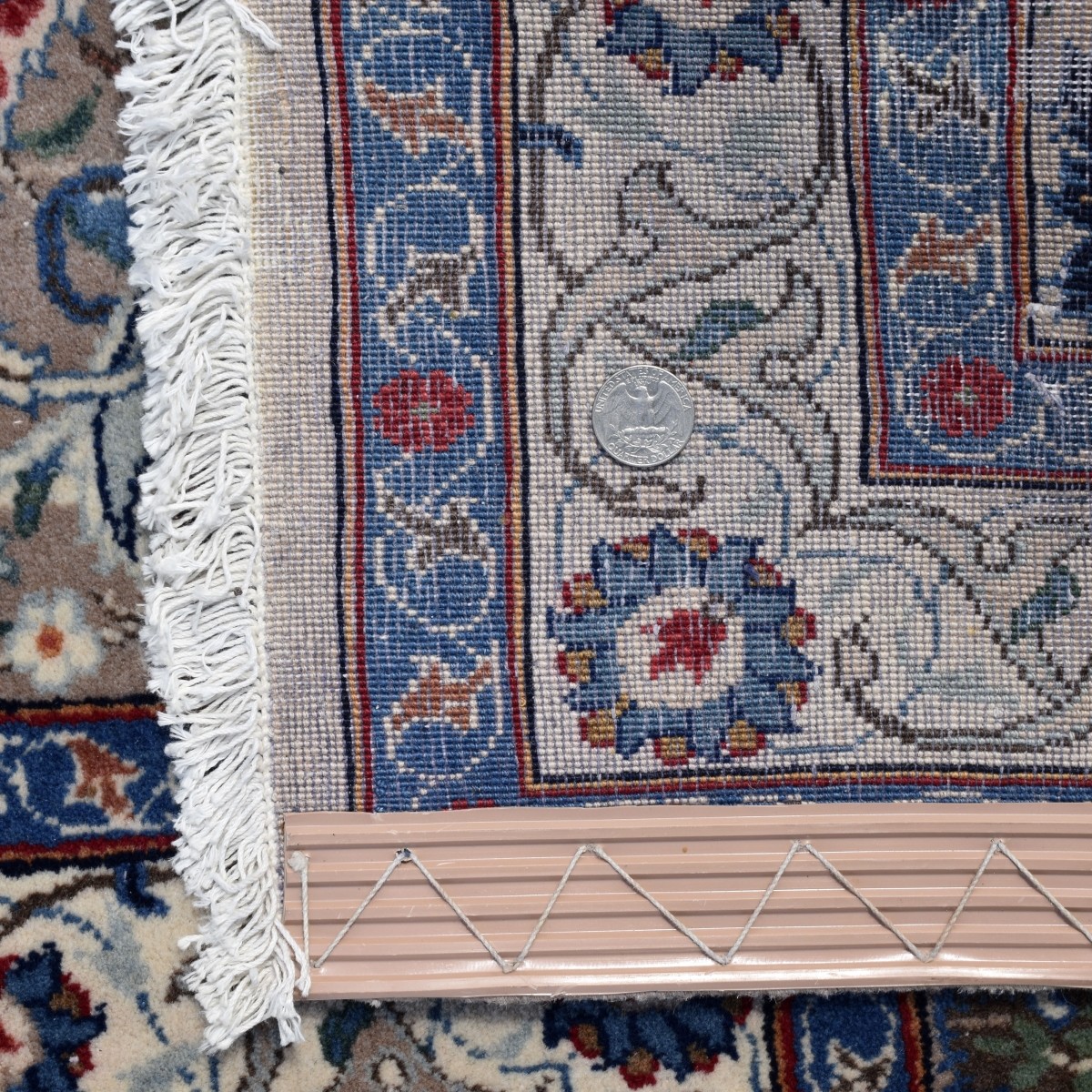 Antique Persian Kashan Carpet by Tavasoly