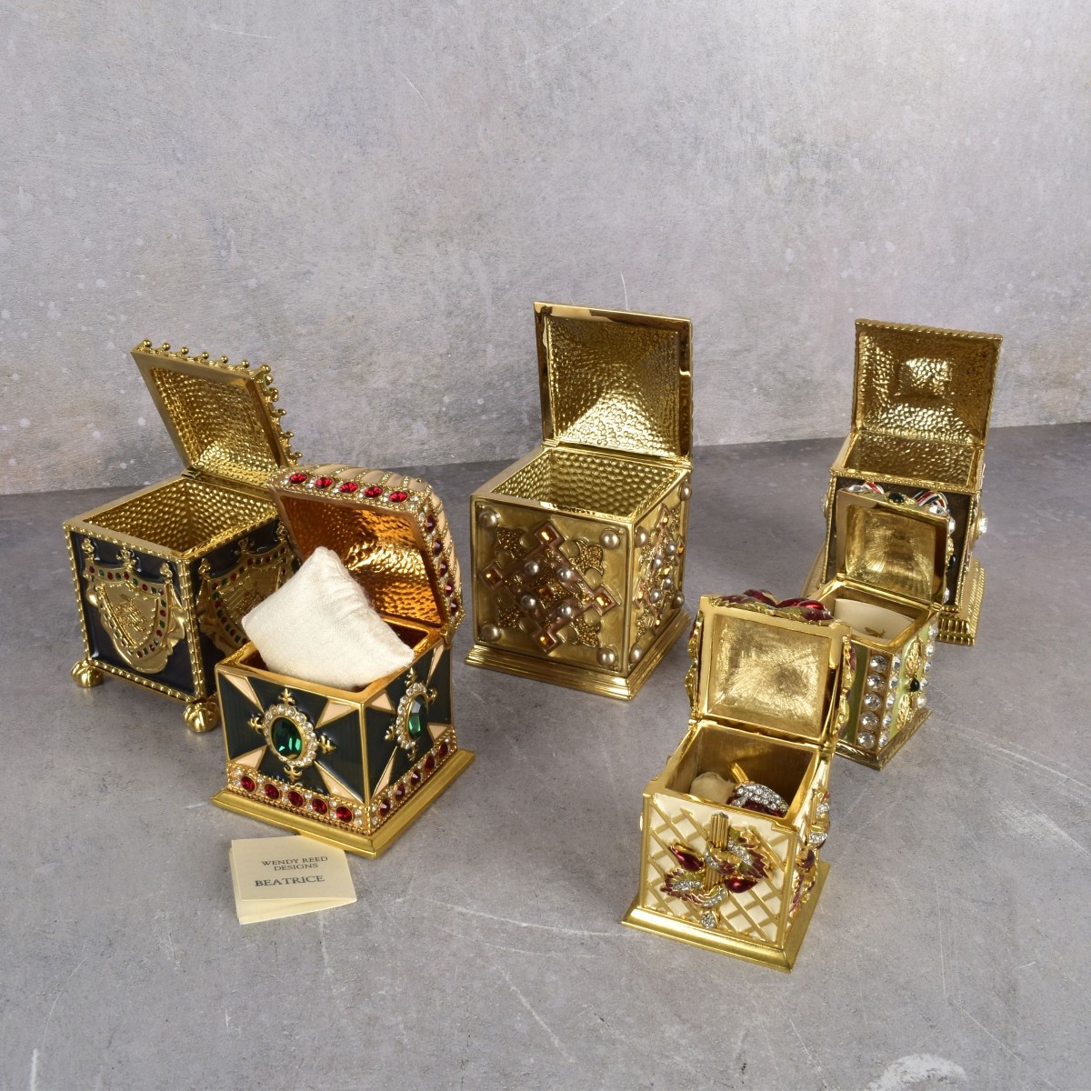Collection of Wendy Reed Trinket Boxes