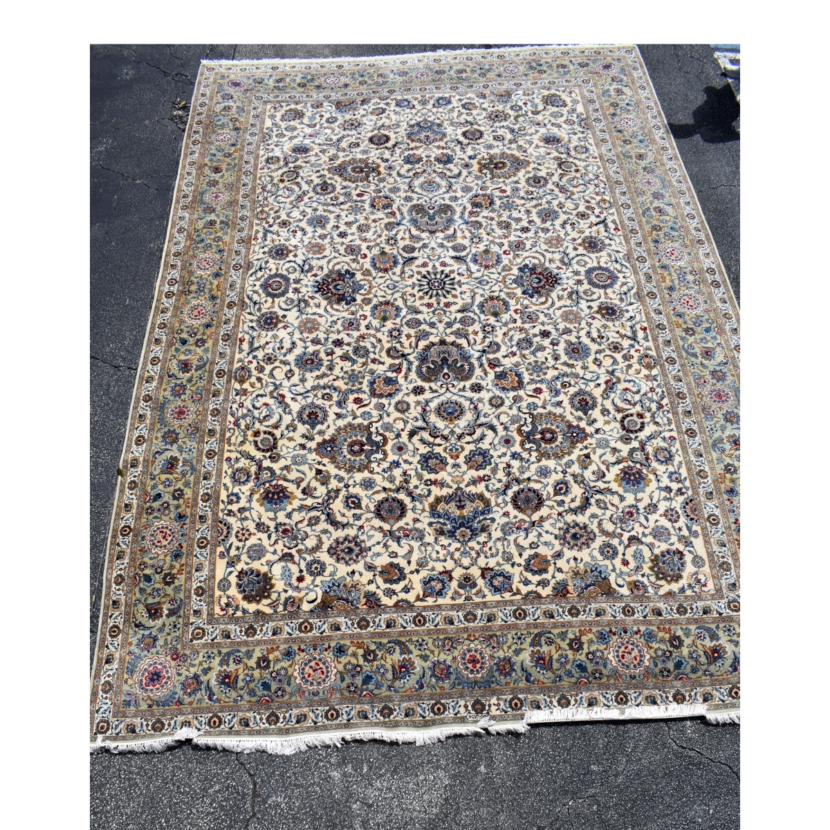 Antique Persian Kashan Carpet