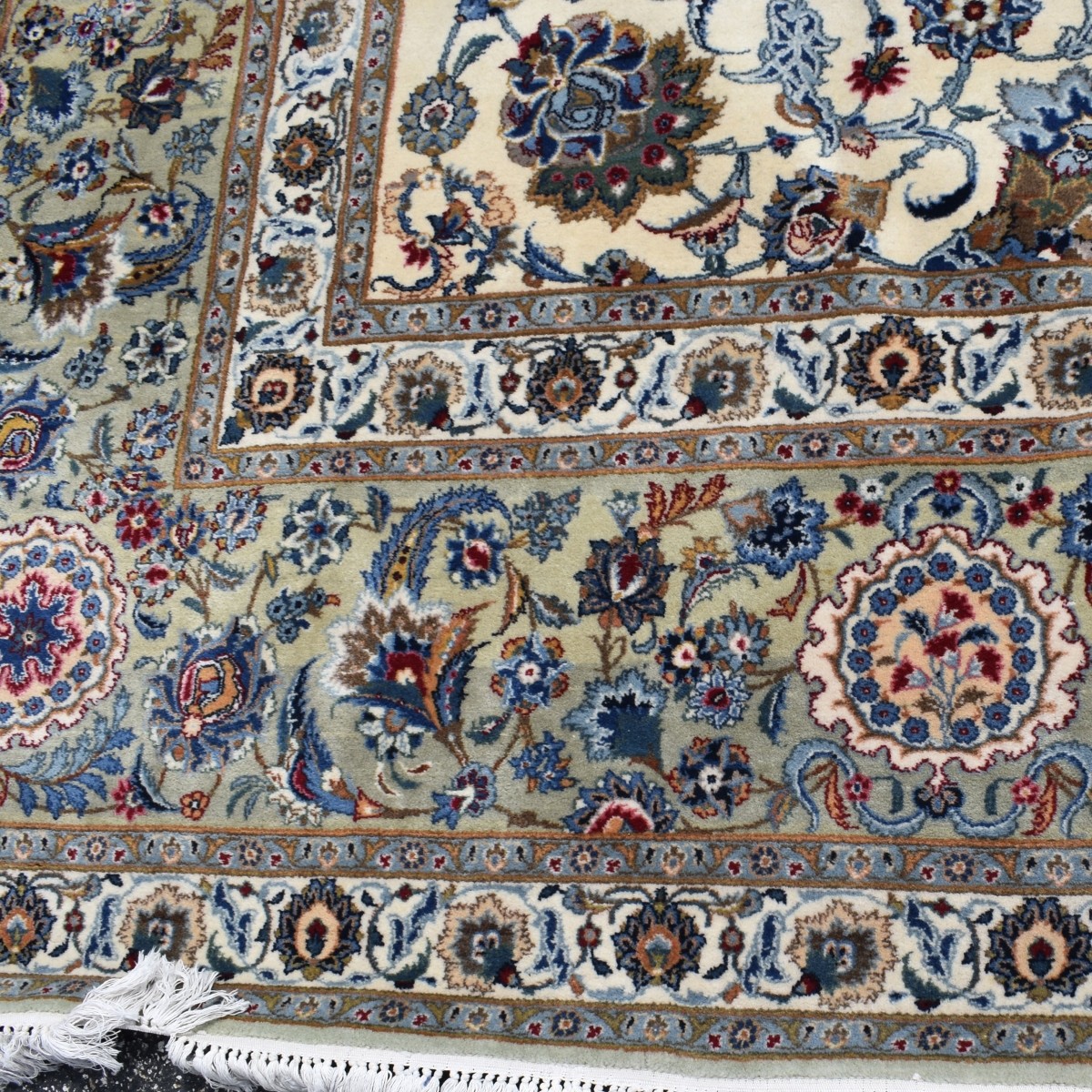 Antique Persian Kashan Carpet