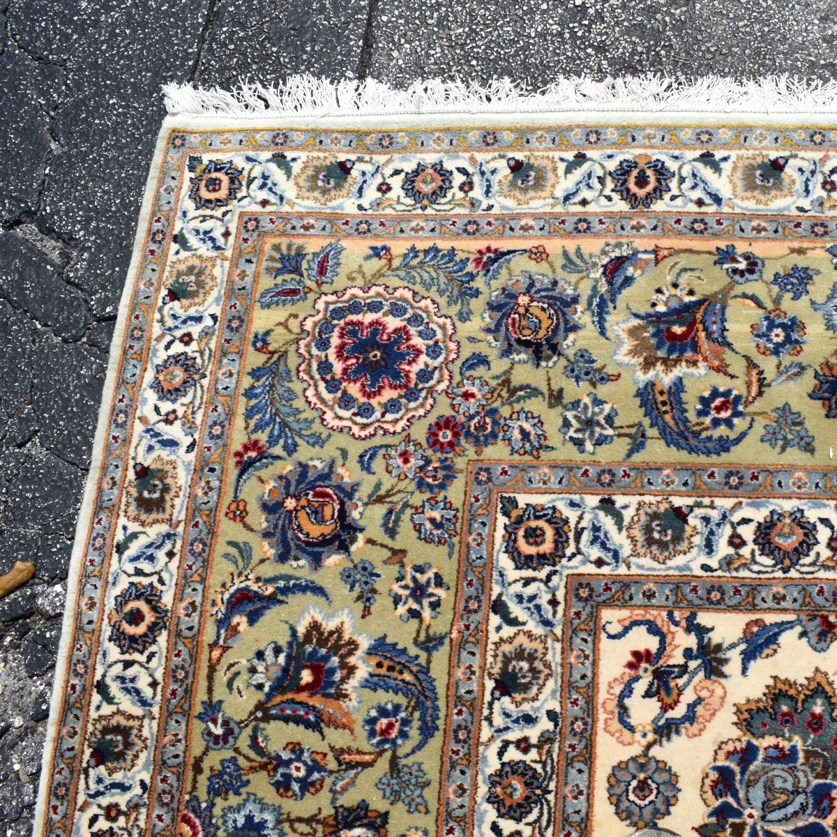 Antique Persian Kashan Carpet