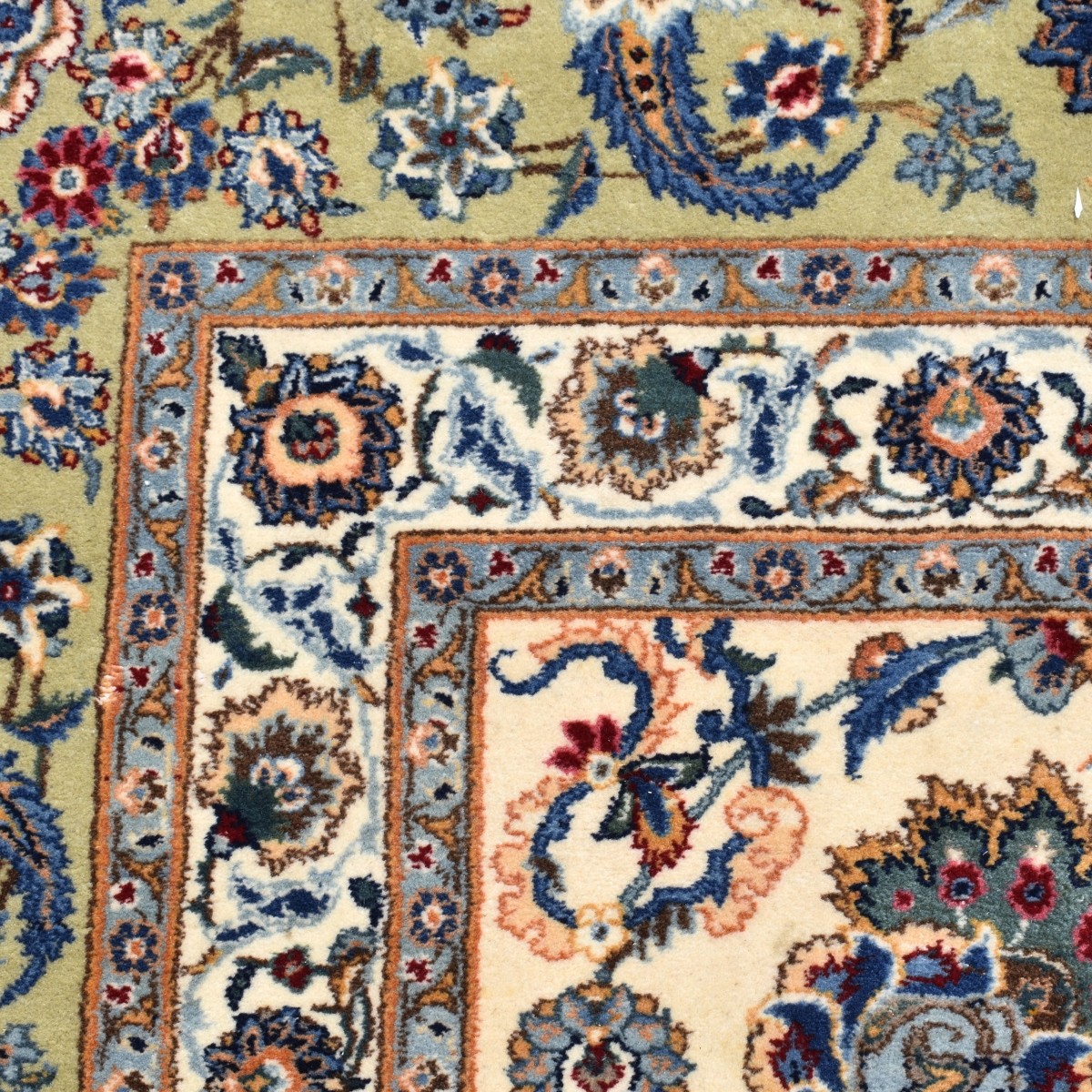Antique Persian Kashan Carpet