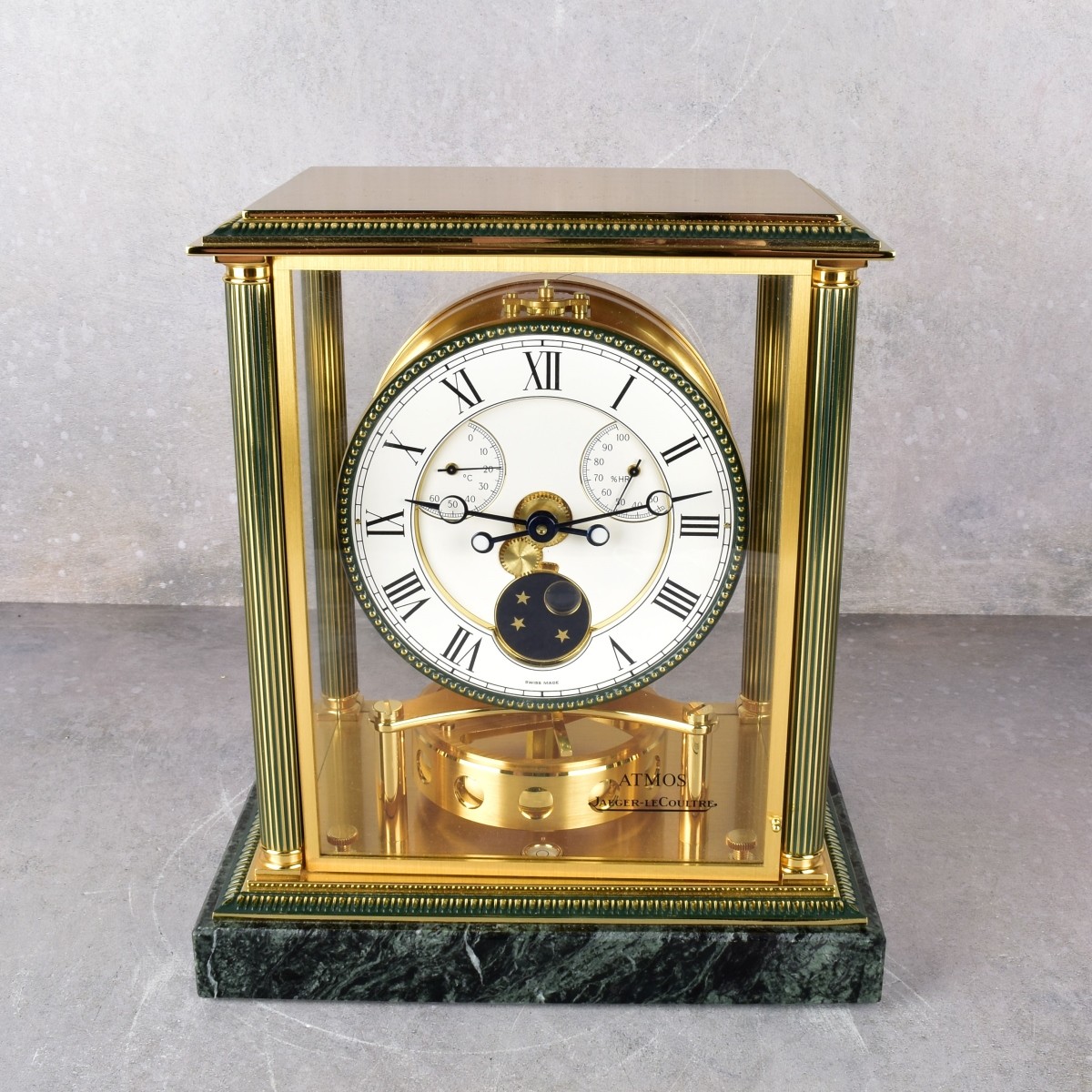 Vintage Jaeger LeCoultre Atmos Moon Phase Clock
