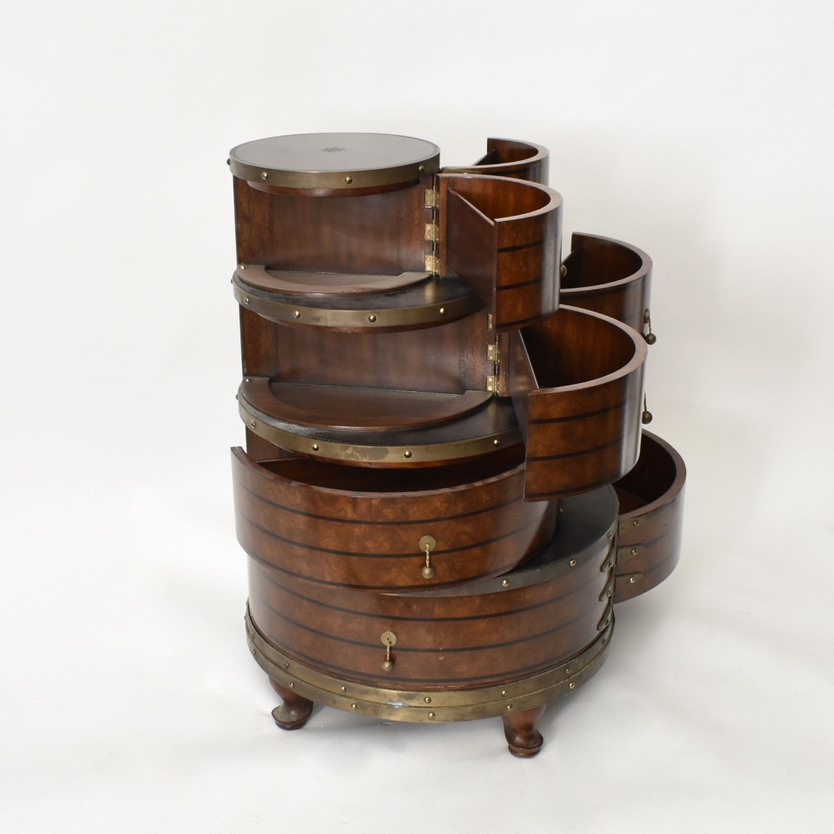 Maitland Smith Vintage Tall Wood Storage Unit