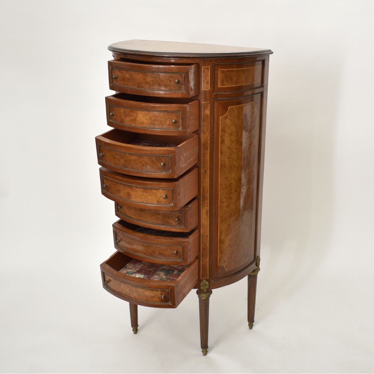 Vintage Louis XVI Style Semainier Cabinet