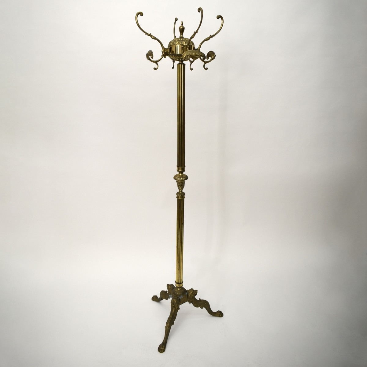 MCM Italian Victorian Brass Coat Rack