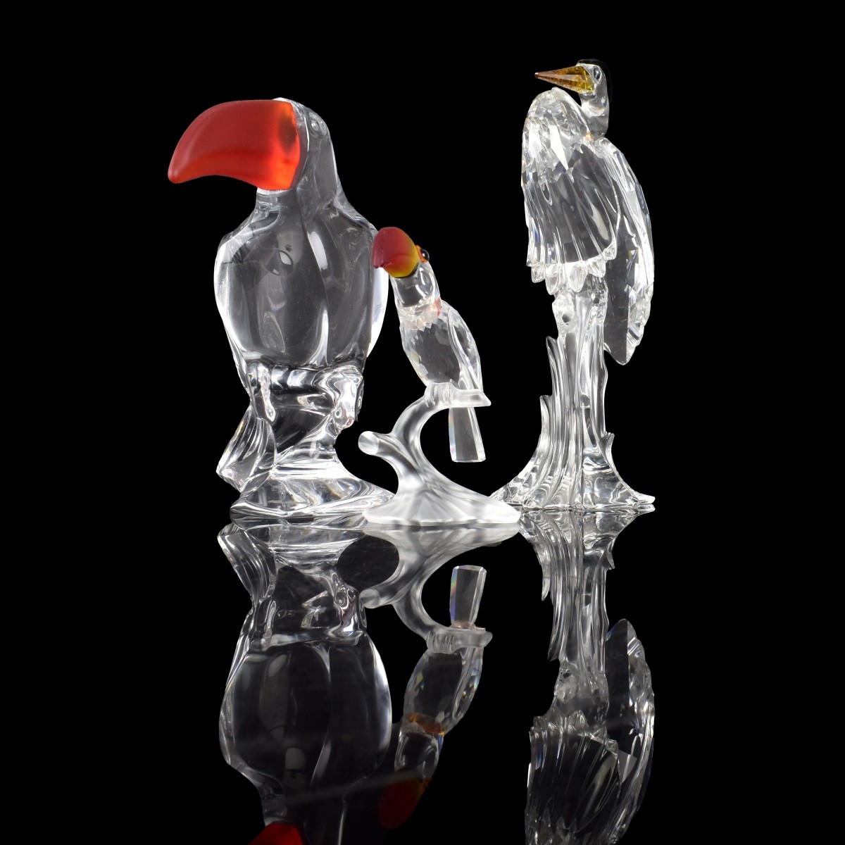 Vintage Collection of Crystal Bird Figurines