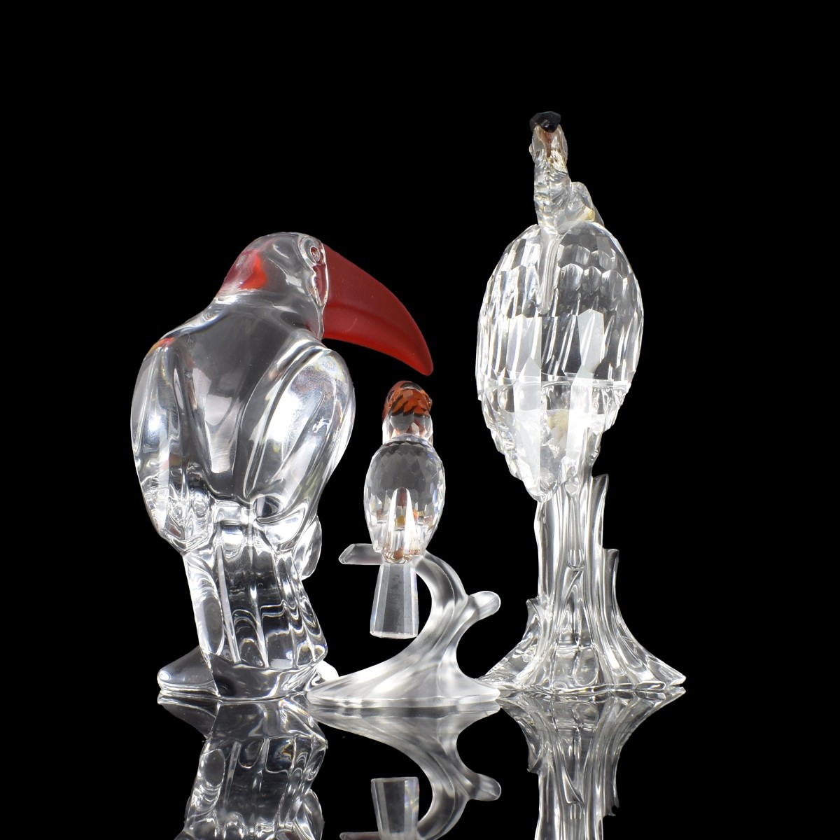 Vintage Collection of Crystal Bird Figurines