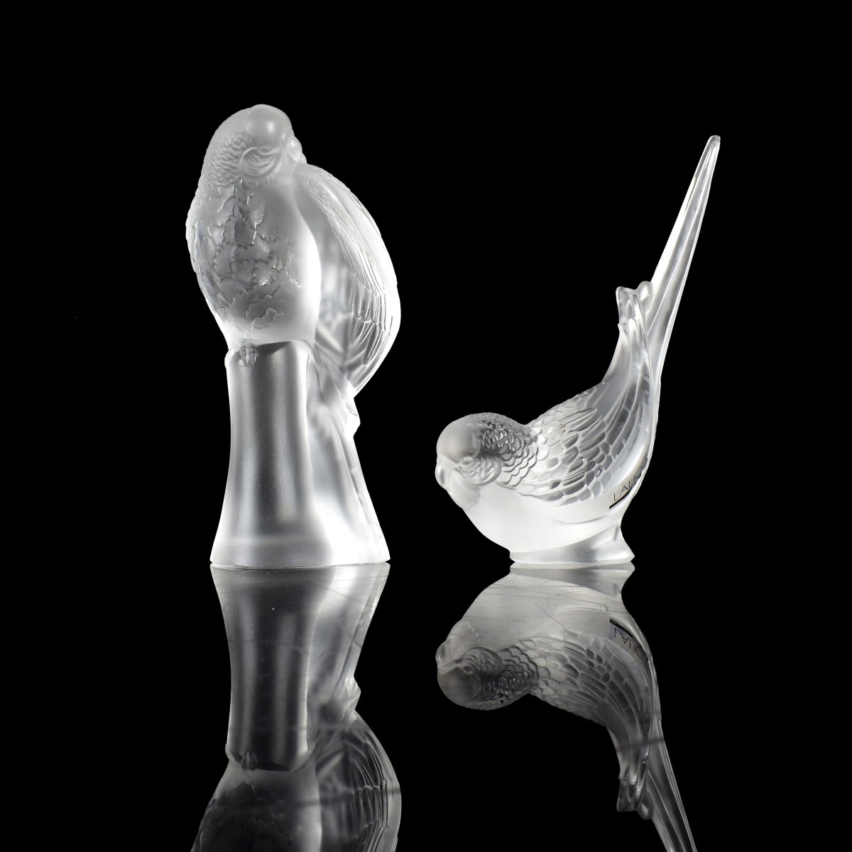 Crystal Lalique Bird Figurines