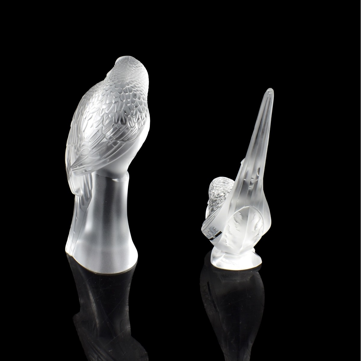 Crystal Lalique Bird Figurines