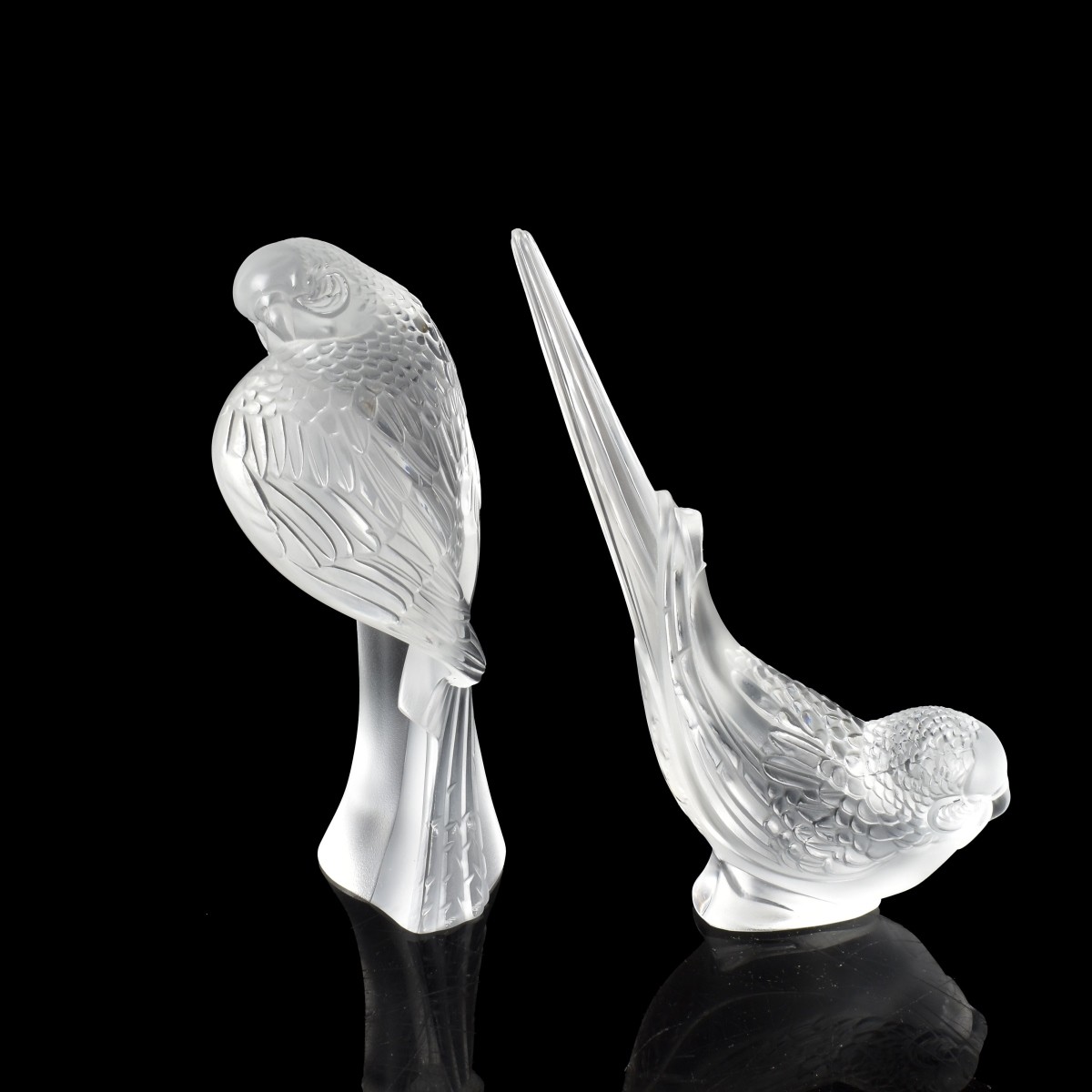 Crystal Lalique Bird Figurines