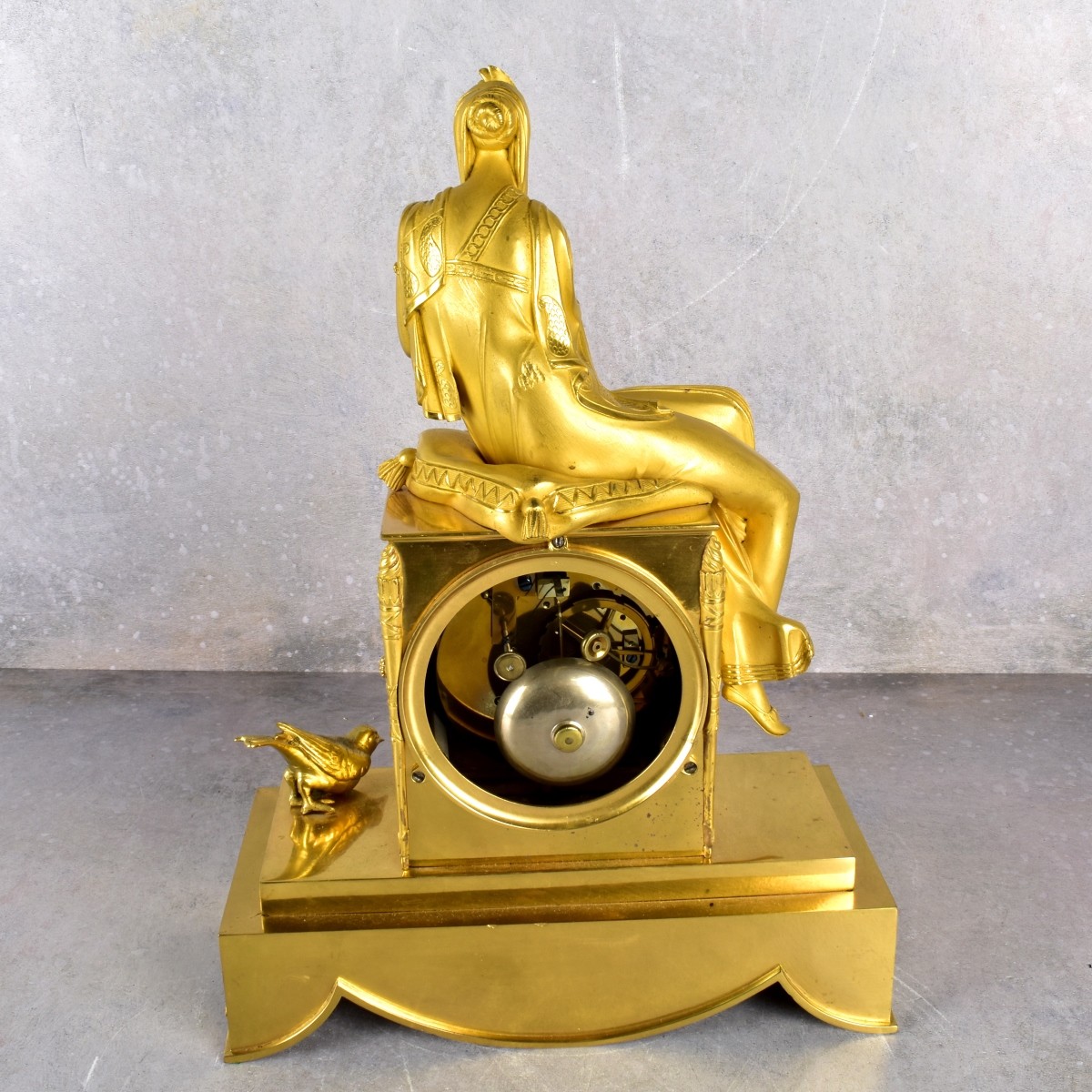 Early 19th Century Oriental Clock in Gilt Bronze