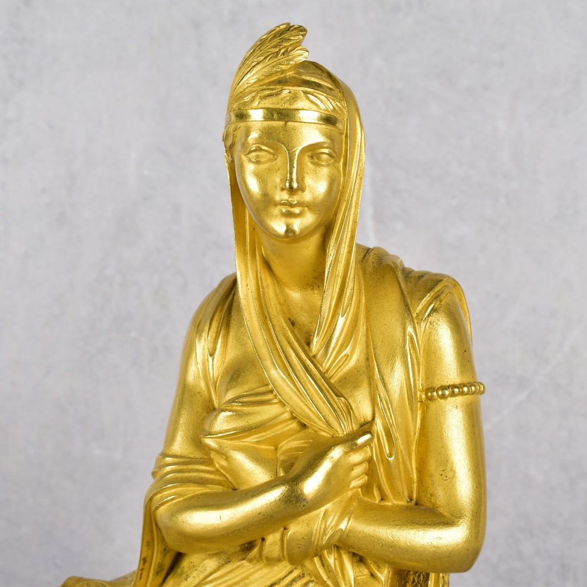 Early 19th Century Oriental Clock in Gilt Bronze