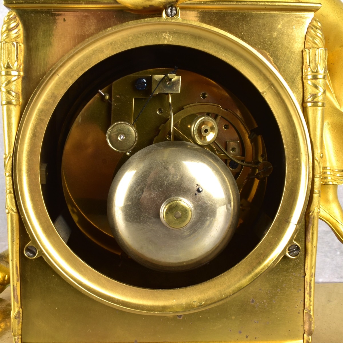 Early 19th Century Oriental Clock in Gilt Bronze