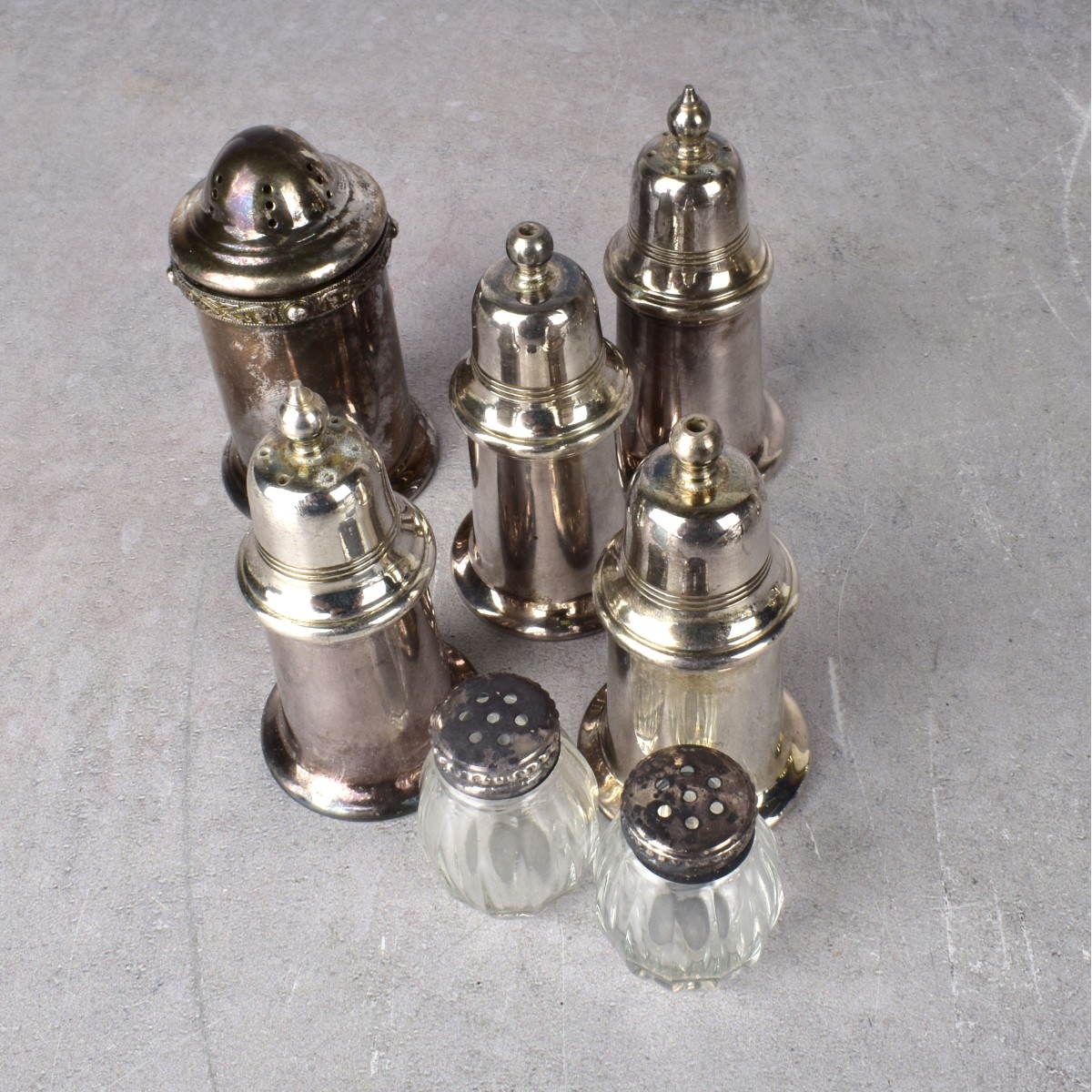Lot of Silver Plate, Pewter Pieces