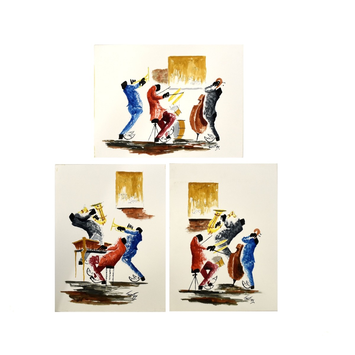 Ken Touzet Jazz Band Watercolors