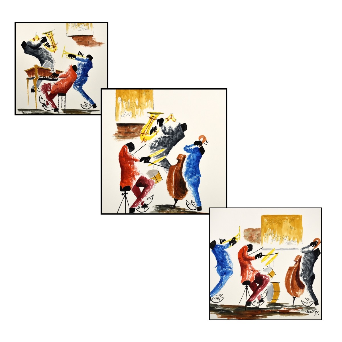 Ken Touzet Jazz Band Watercolors