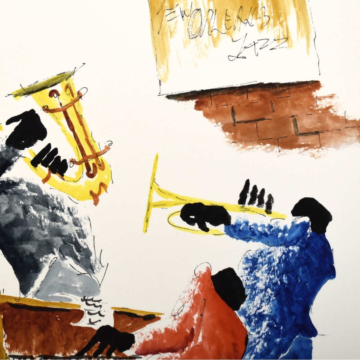Ken Touzet Jazz Band Watercolors