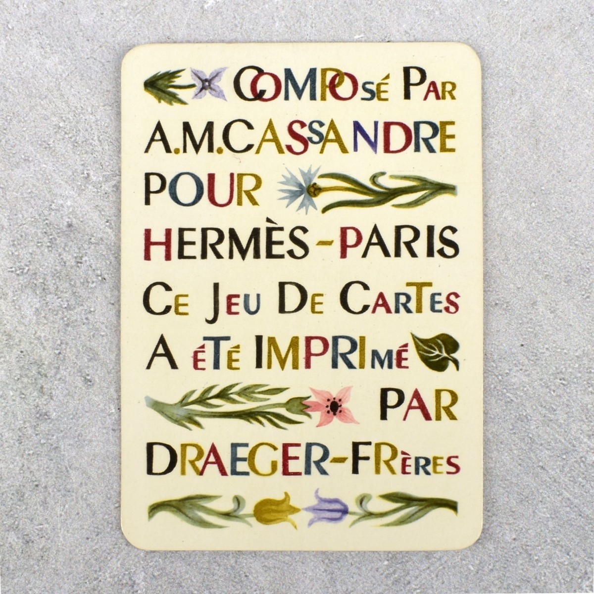 Vintage Hermes Double-Deck of Playing Cards