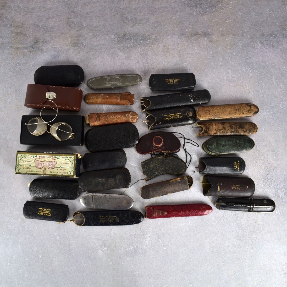 Antique Reading Glasses with Cases