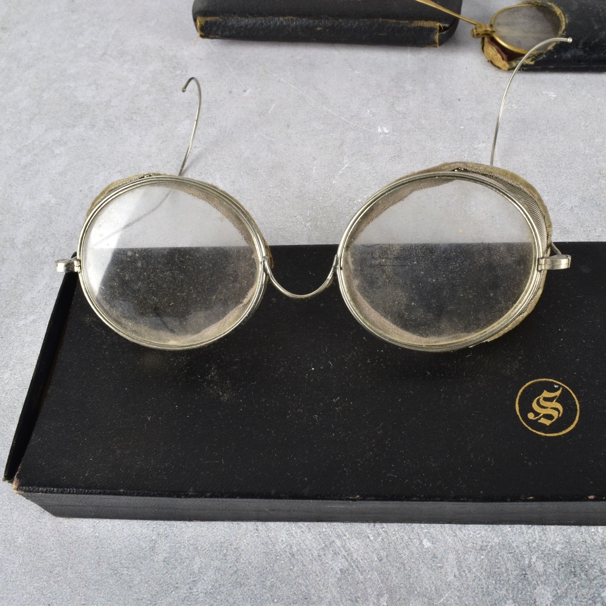 Antique Reading Glasses with Cases