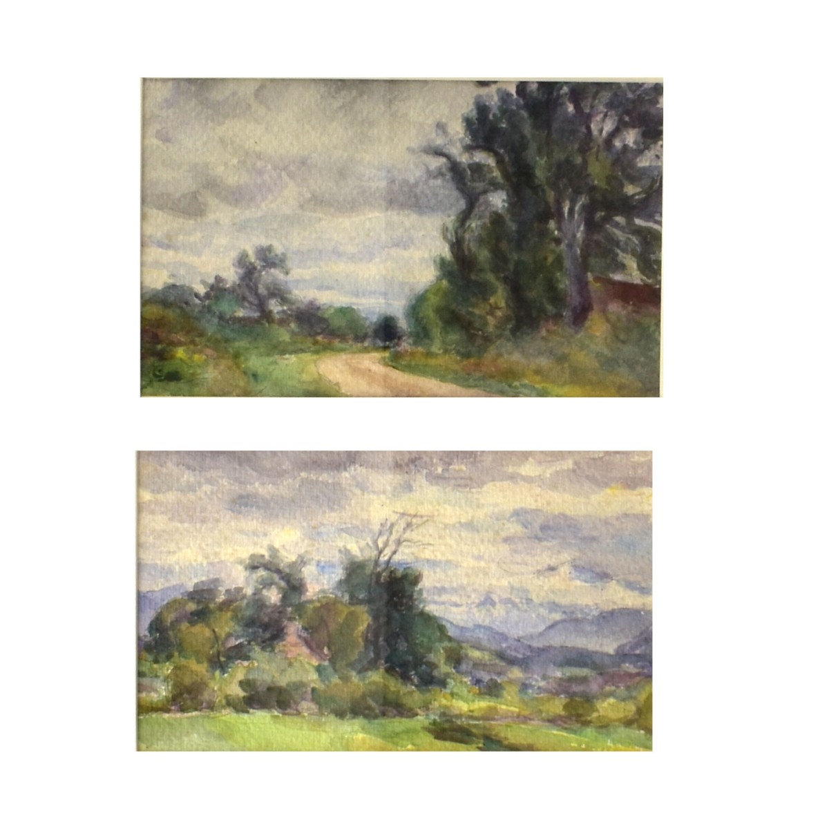 Watercolor Paintings of Rural Landscapes