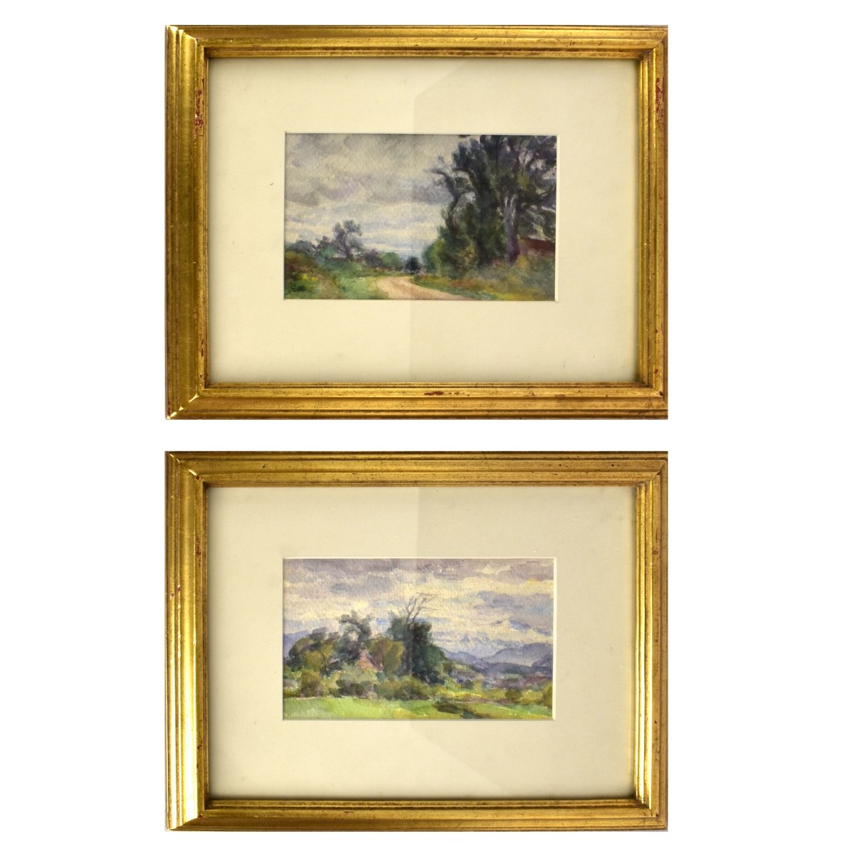 Watercolor Paintings of Rural Landscapes