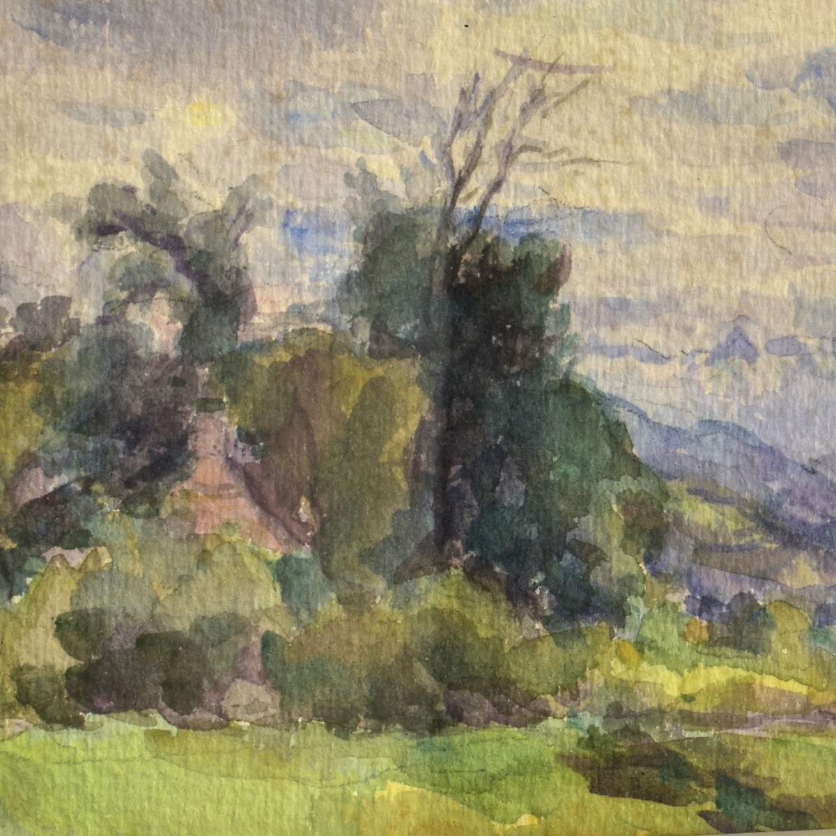 Watercolor Paintings of Rural Landscapes