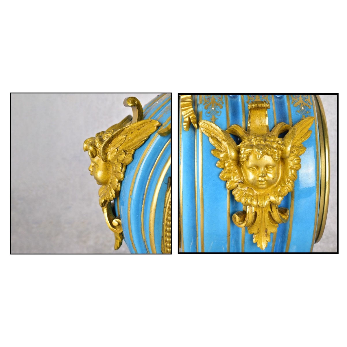 Sevres Style Louis XVI Style French Clock