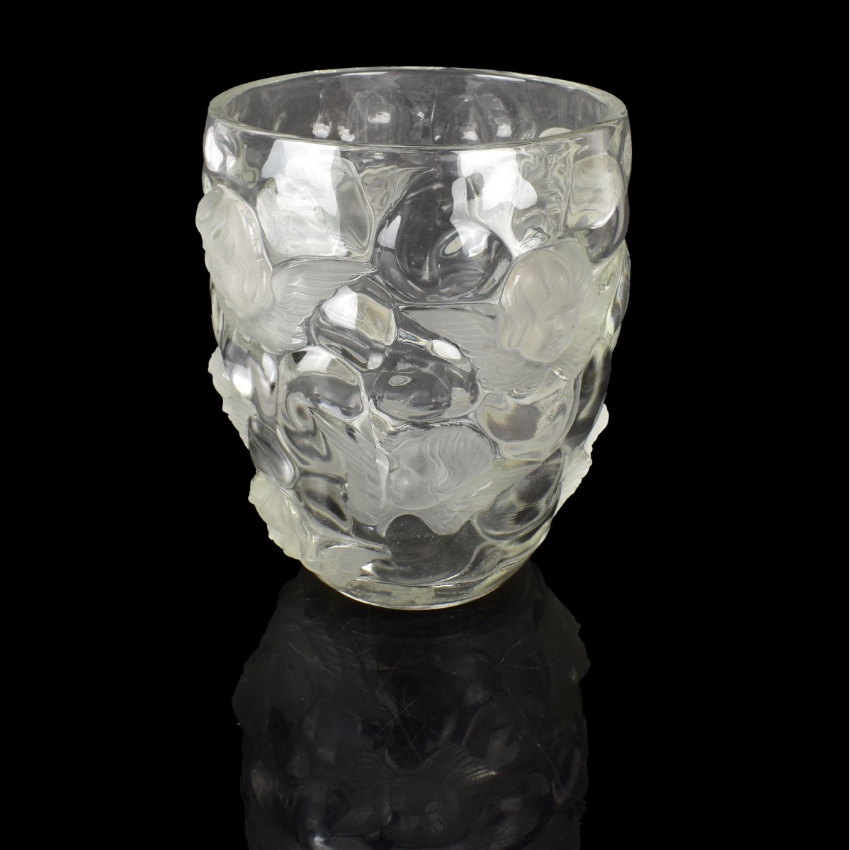 Vintage French Lalique/Sabino Style Vase