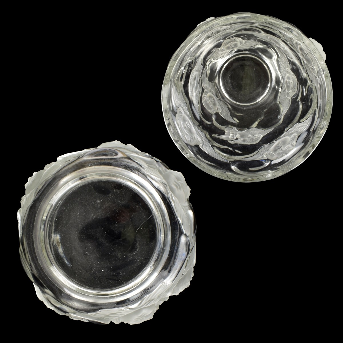 Vintage French Lalique/Sabino Style Vase