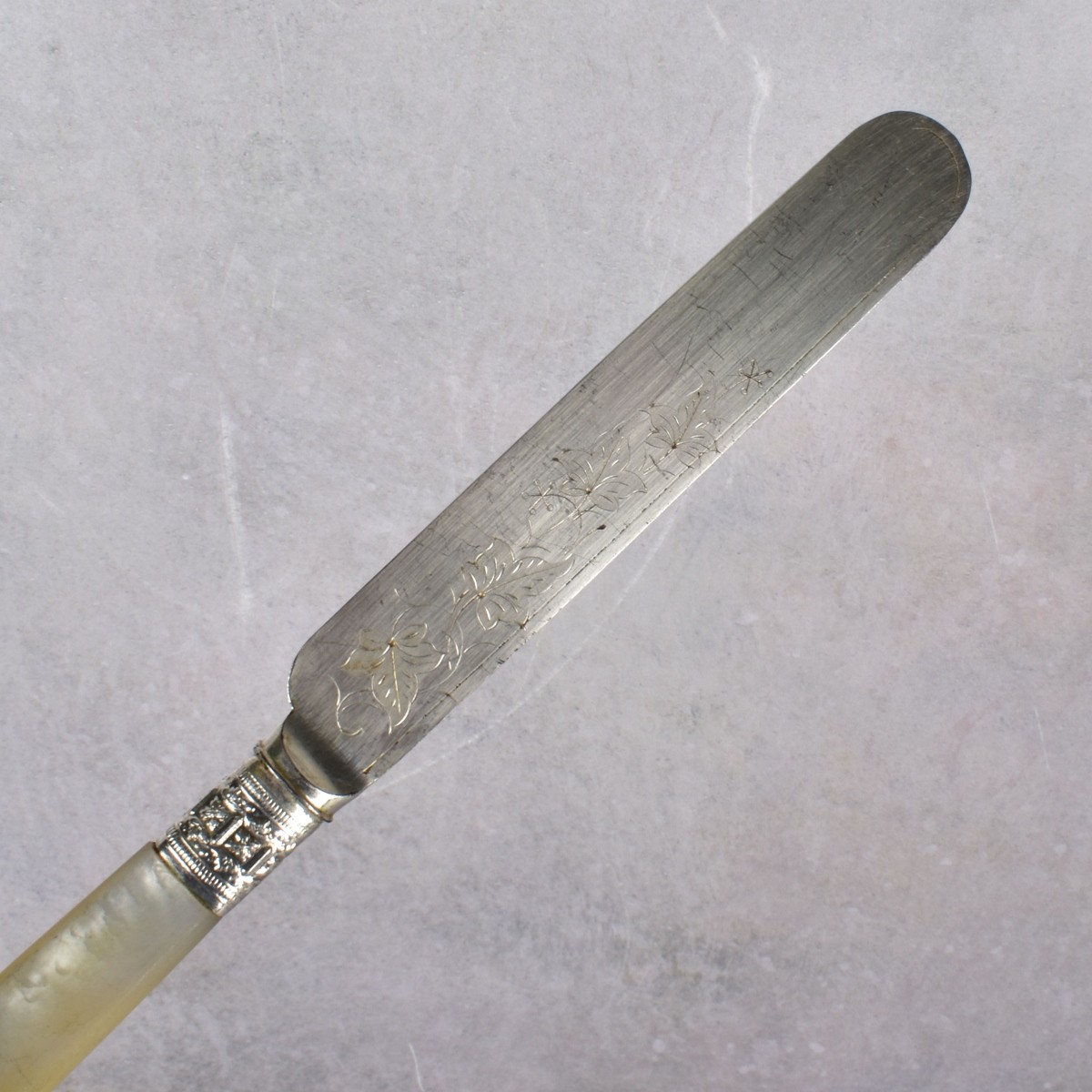 Vintage Fish Service Pieces with Mother Of Pearl