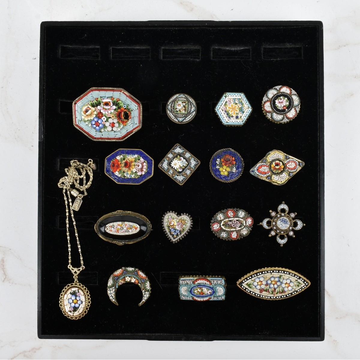 Collection of Micro Mosaic Pins