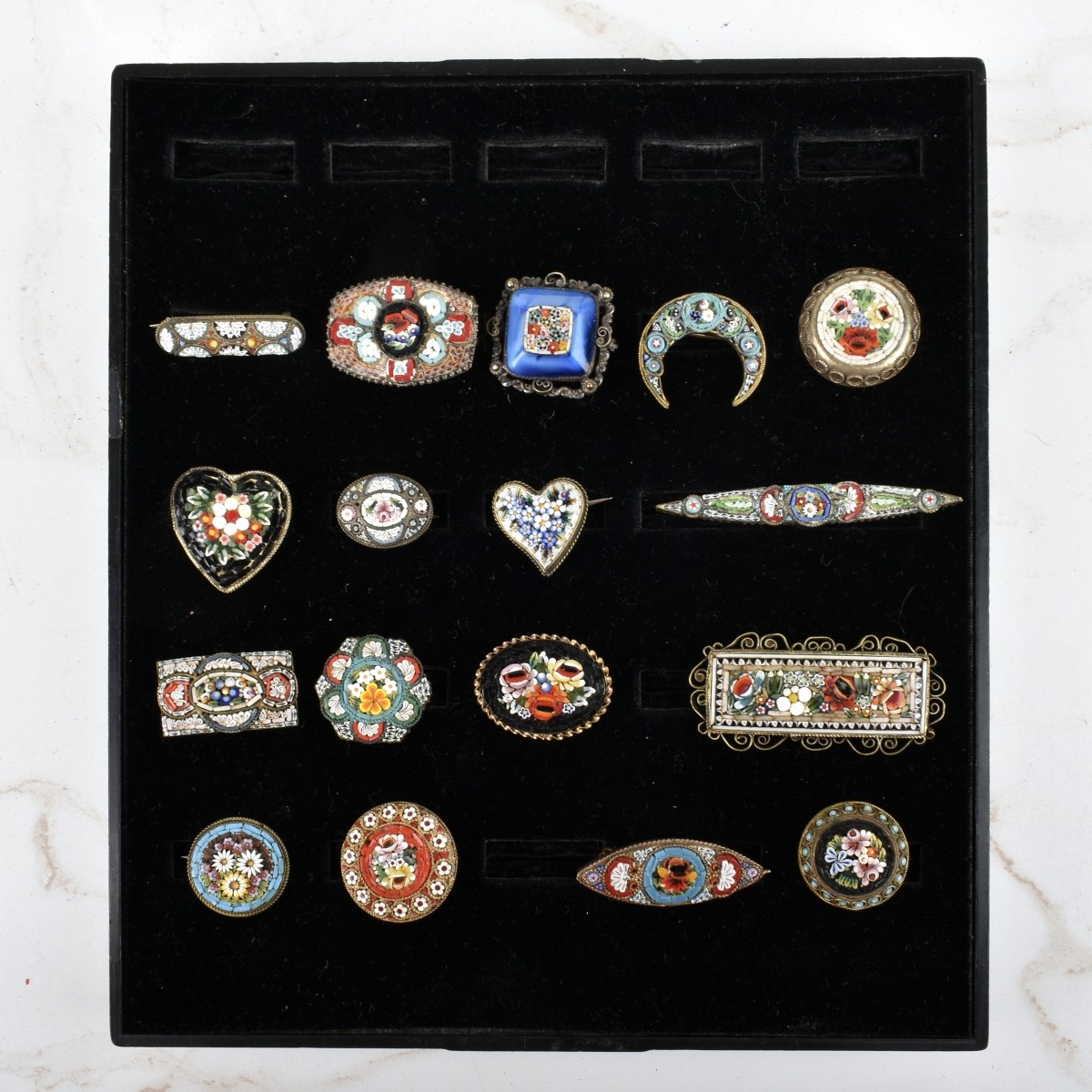 Collection of Micro Mosaic Pins