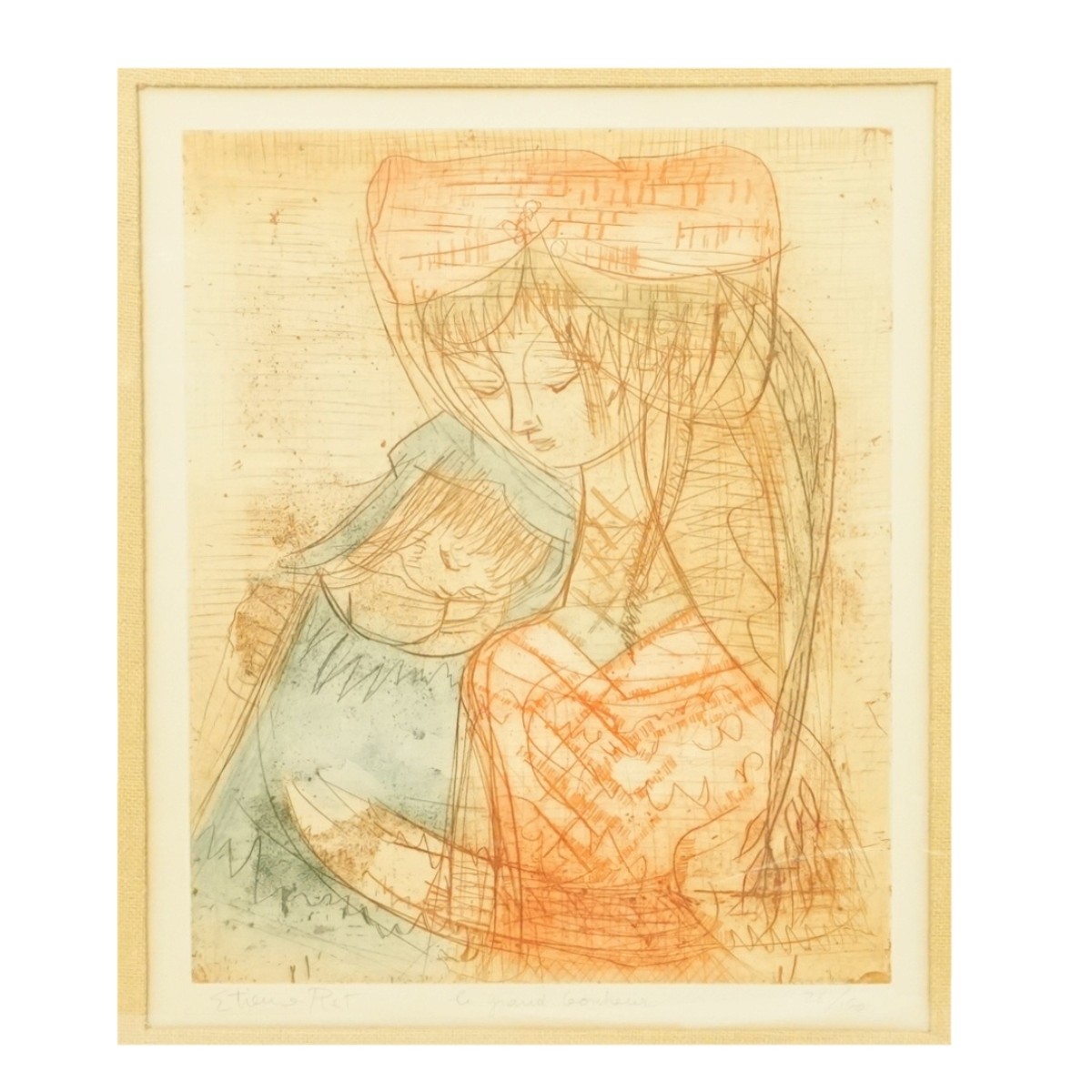 Etienne Ret, French (1900 - 1996) Etching