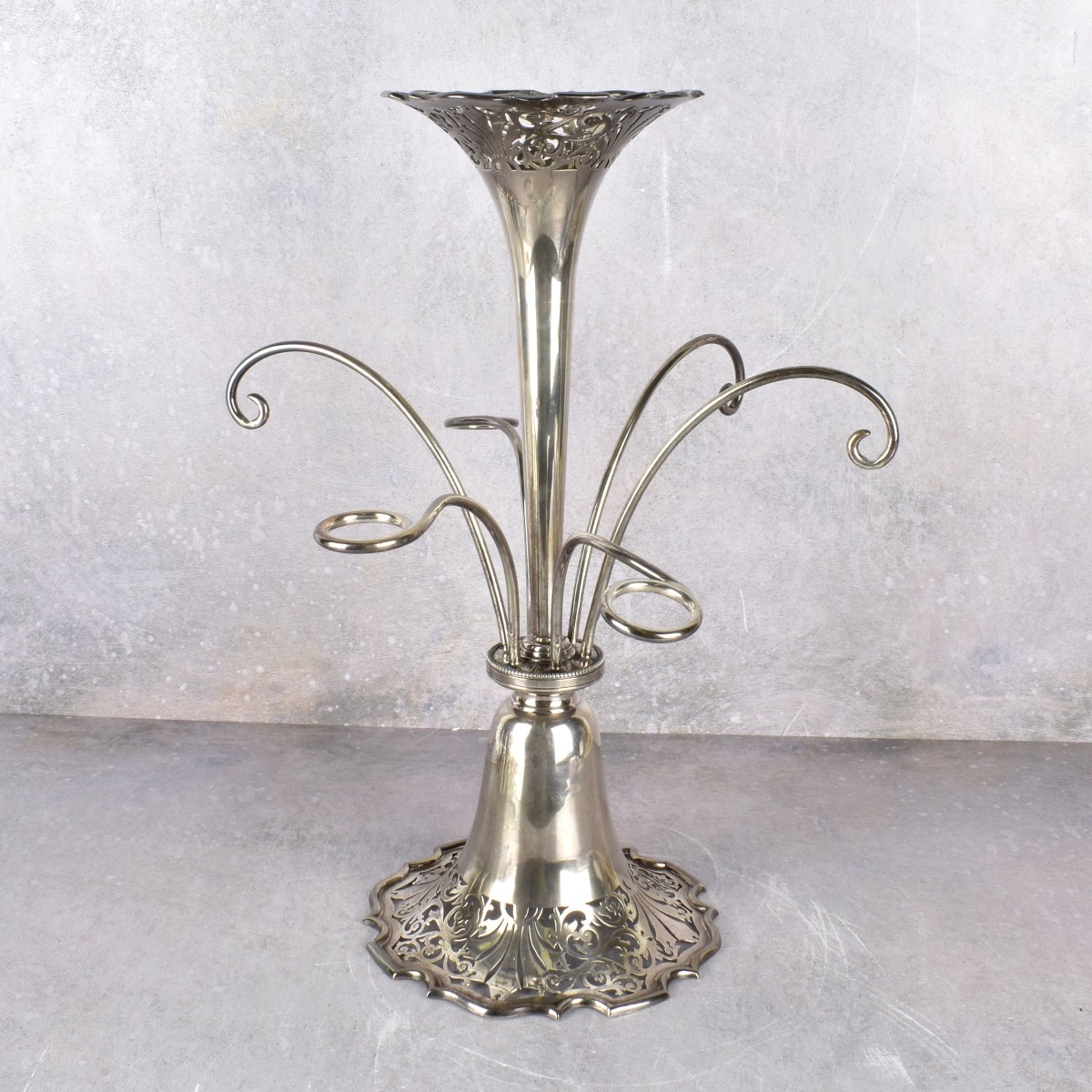 English Georgian Sterling Silver Epergne
