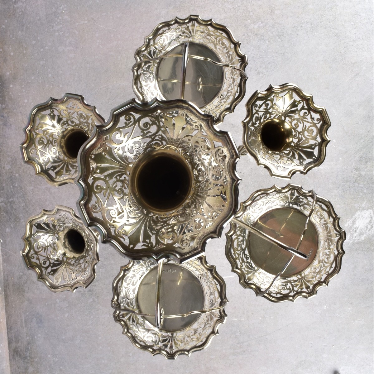 English Georgian Sterling Silver Epergne