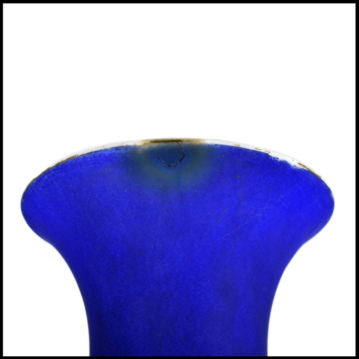Pair of Antique Old Paris Blue Vases
