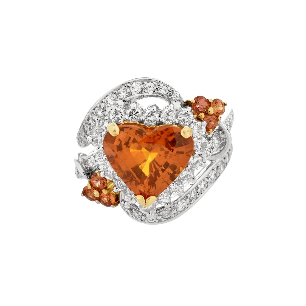 GIA Sapphire, Diamond and 18K Ring