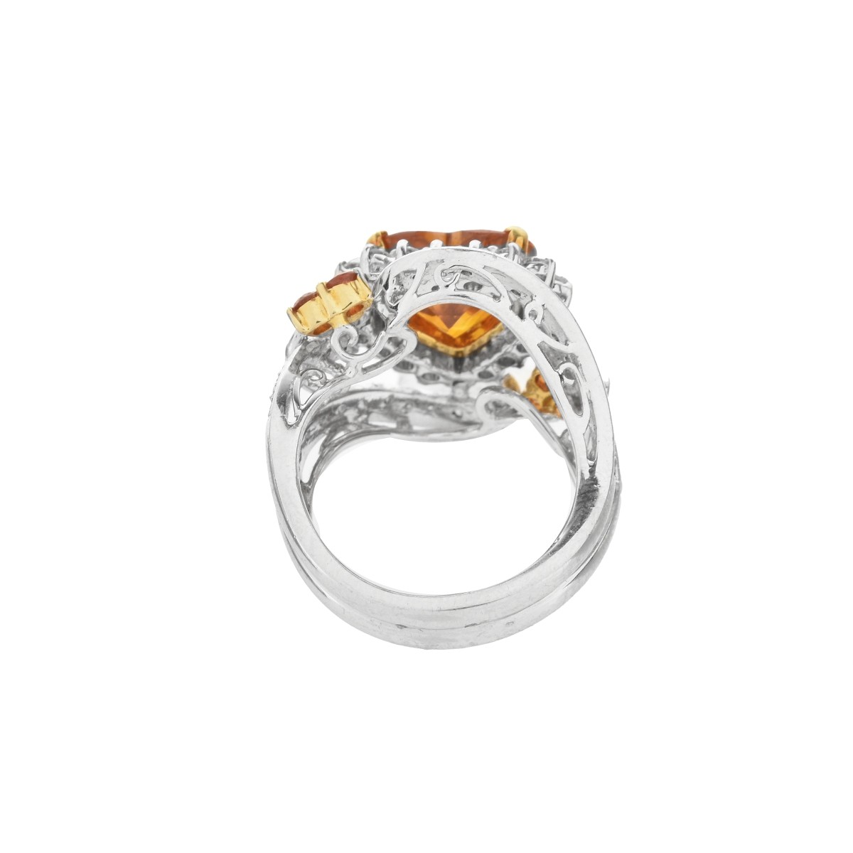 GIA Sapphire, Diamond and 18K Ring