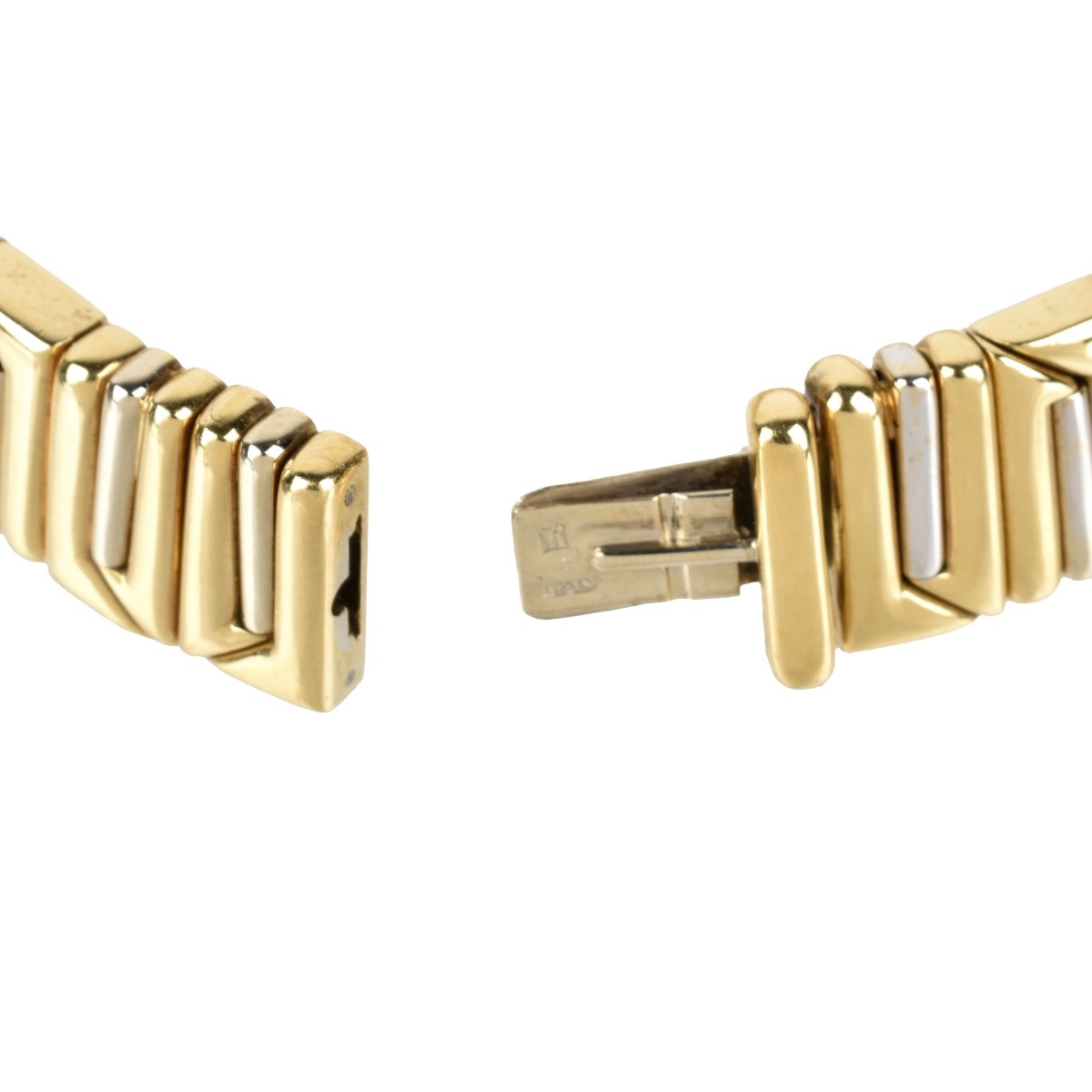 Bulgari style Diamond and 18K Necklace
