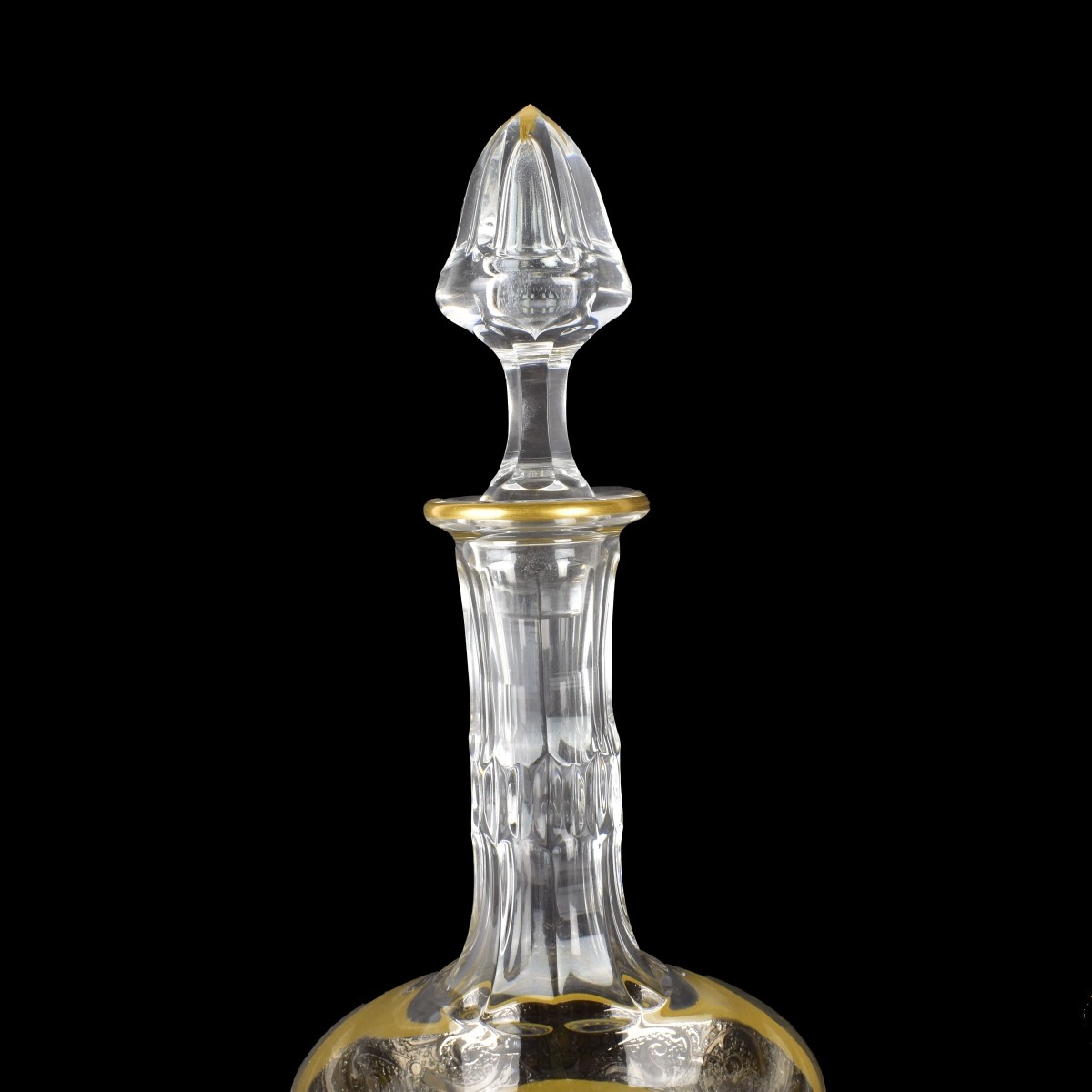 Vintage Pair of Saint Louis Cut Crystal Decanters