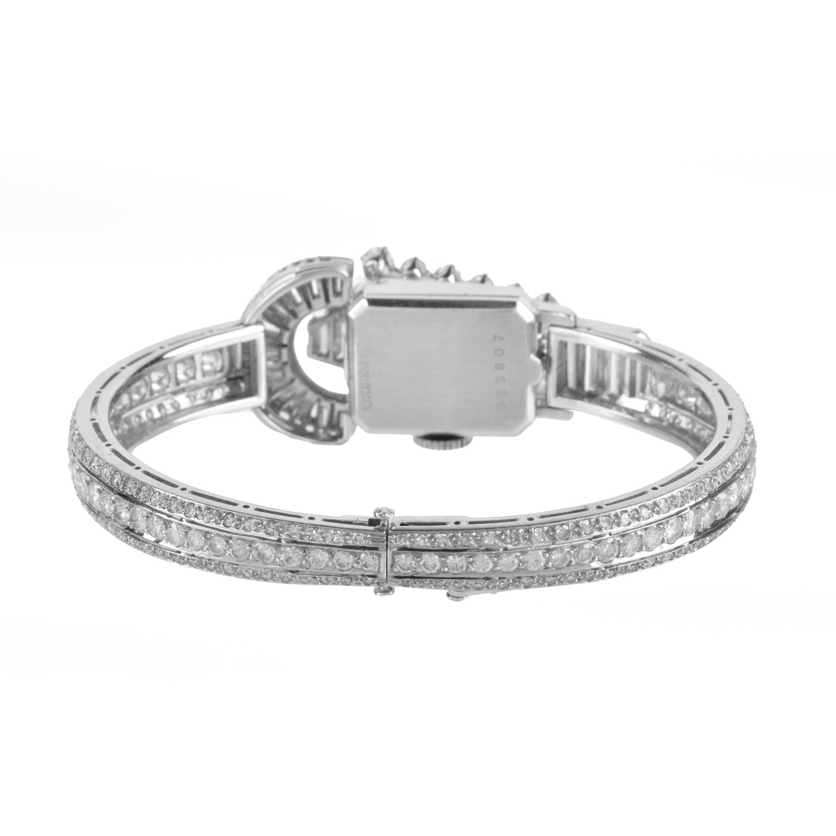 Diamond and Platinum Bracelet Watch