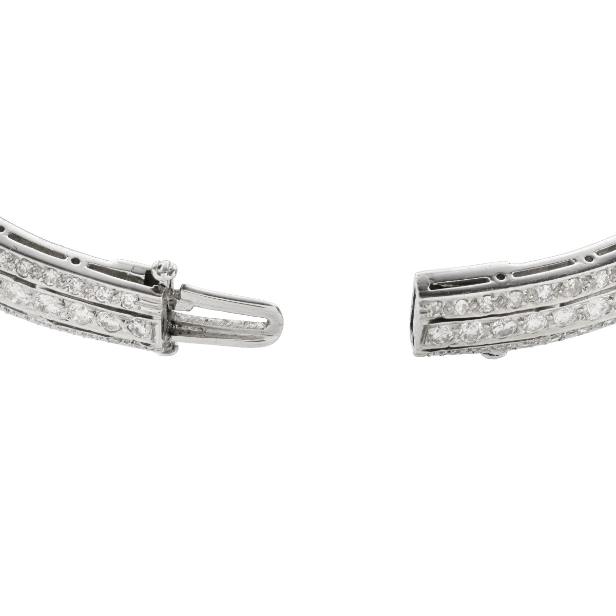 Diamond and Platinum Bracelet Watch