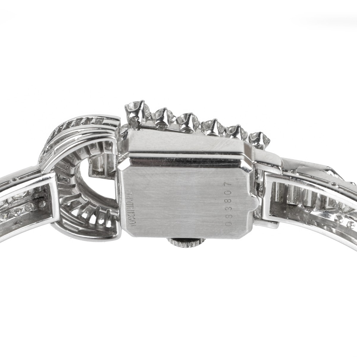 Diamond and Platinum Bracelet Watch