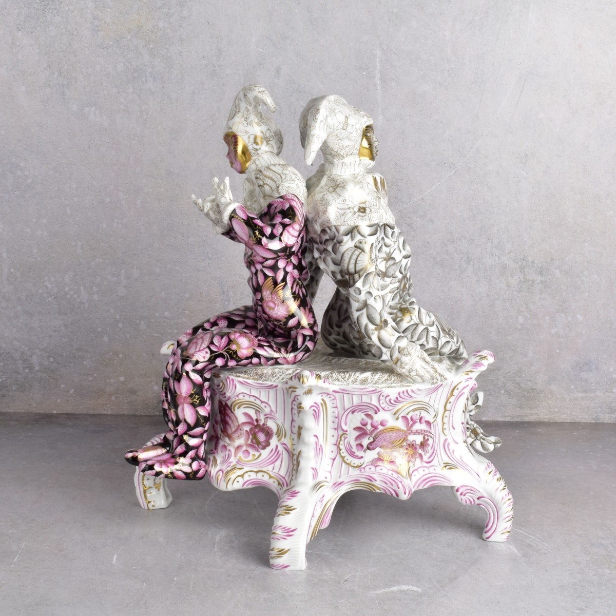 Herend Hungary "Carnival Ladies on a Bench"