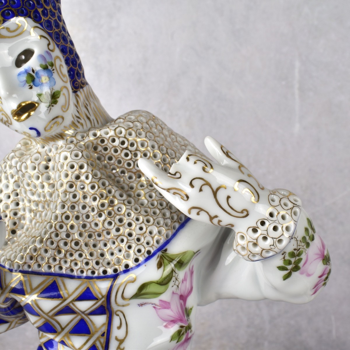 Pair of Herend Hungary Porcelain Carnival Figures