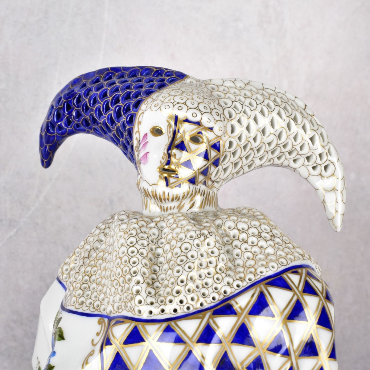 Pair of Herend Hungary Porcelain Carnival Figures