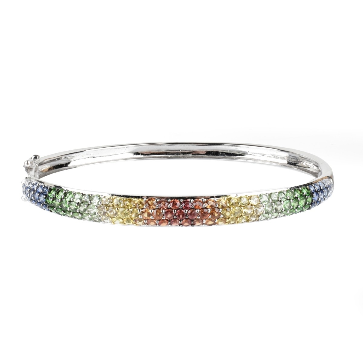 Sapphire and 14K Bangle Bracelet