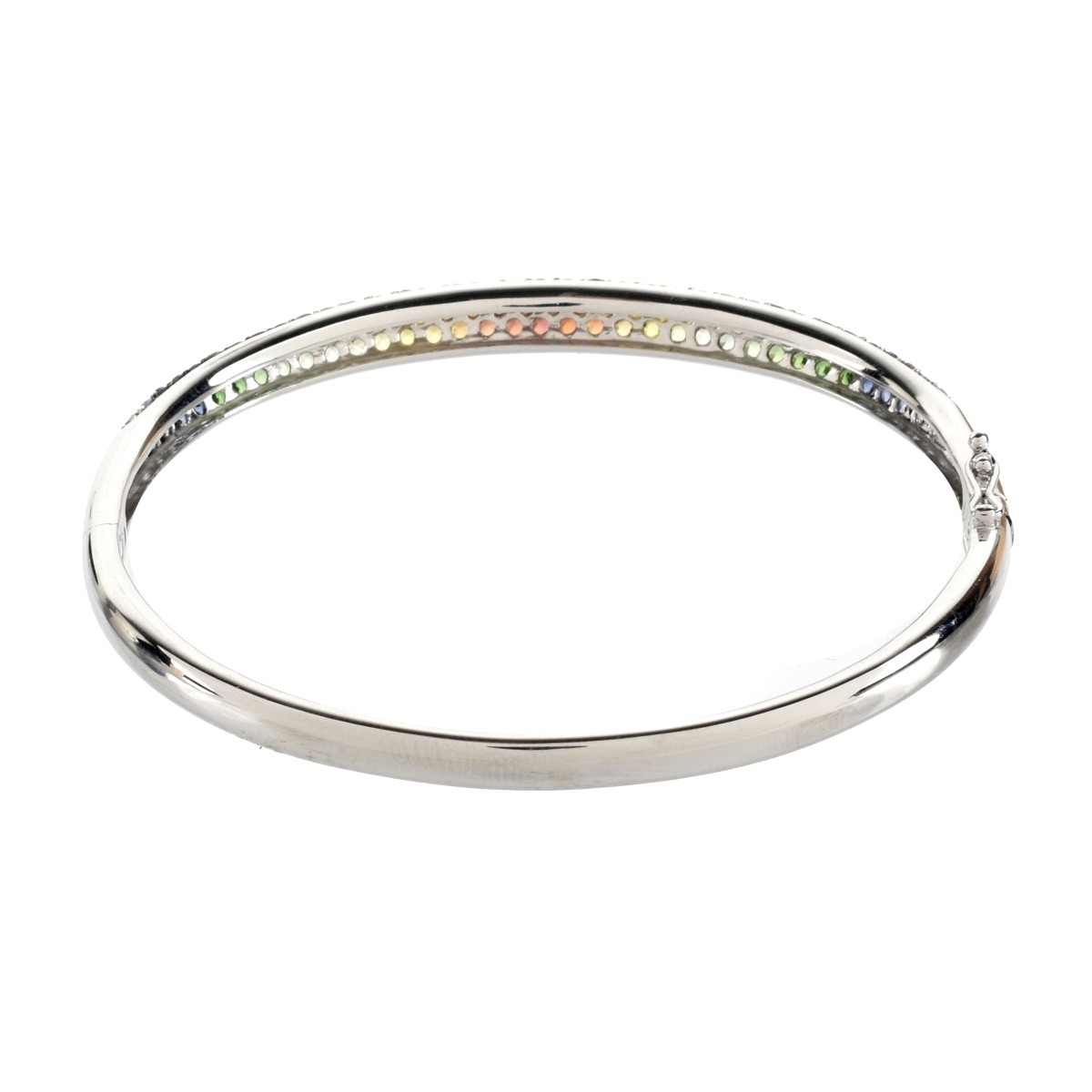 Sapphire and 14K Bangle Bracelet